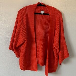 EUC Chico's Chunky Orange Cardigan